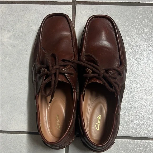 Clarks | Shoes | Clarks Brown Leather Boat Shoes With  display picture 1